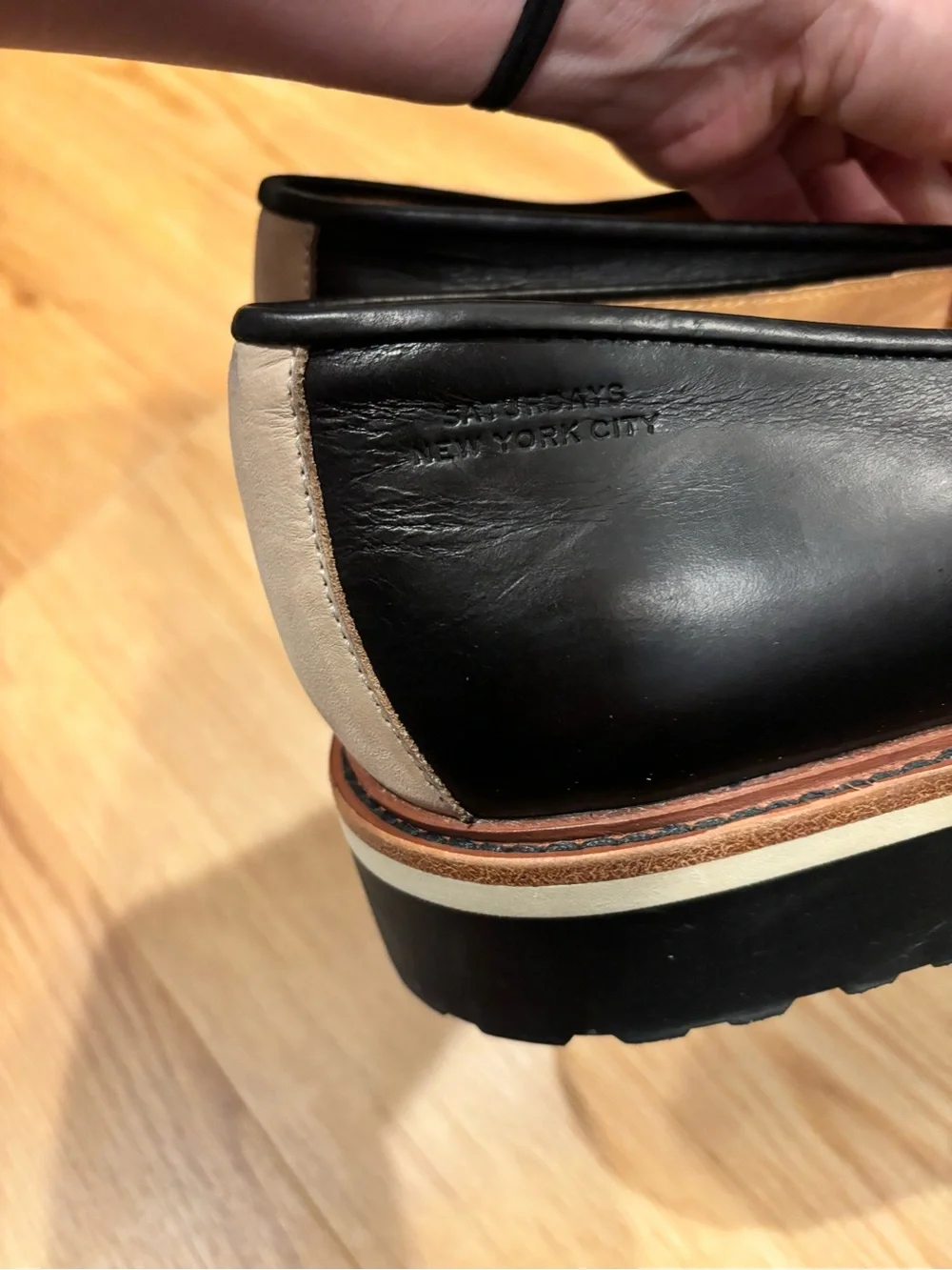 Saturdays NYC Idris Leather Chunky Penny Loafers Men’s Size 11